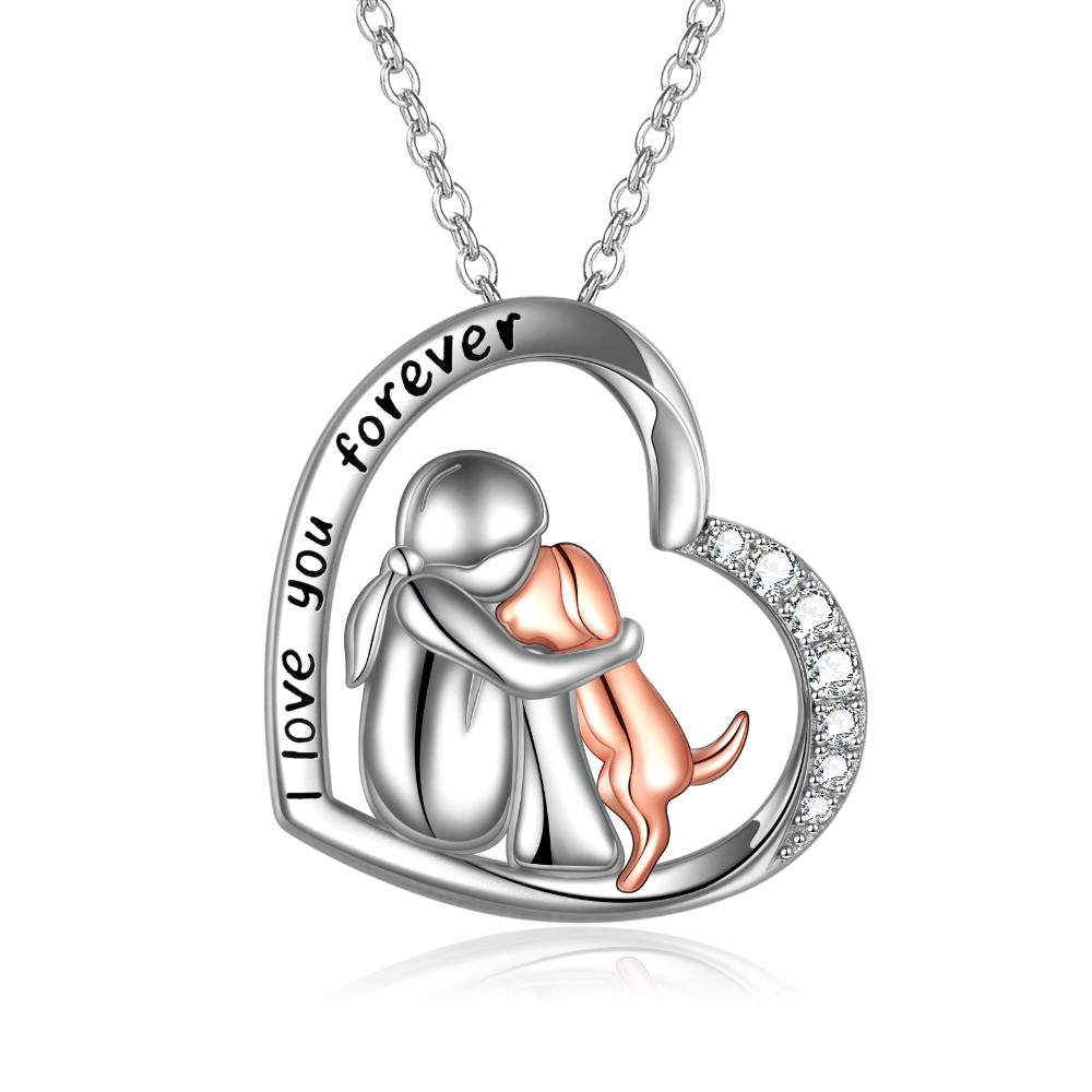 Sterling Silver Keepsake Dog Lover Memorial Pendant Necklace Gifts