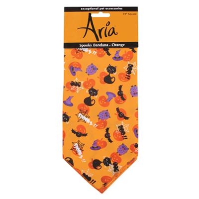 Aria Spooky Bandana, Orange