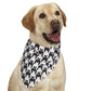 Aria Houndstooth Bat Dog Bandanas