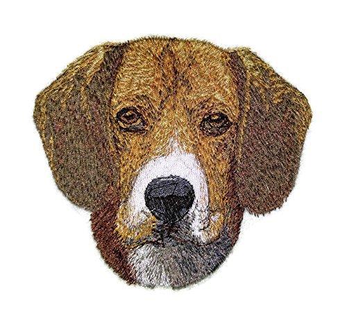 Dog Faces[ Beagle Dog Face] Embroidery Iron On/Sew patch [4.2" x 4"]