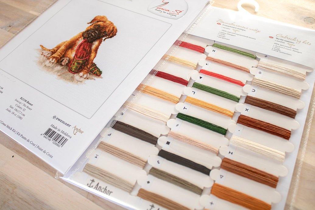 The Boxer B2338L Counted Cross-Stitch Kit