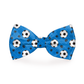 Soccer Balls Sports Dog Bow Tie Blue