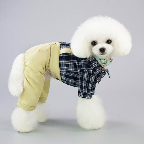 Cool Dog Clothes Bow Dog Jumpsuit Romper Pet