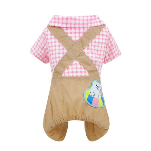Cool Dog Clothes Bow Dog Jumpsuit Romper Pet