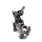 Scrap Metal Short Eared Dog Figurine, Steel Canine, Nuts and Bolts