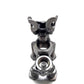Scrap Metal Short Eared Dog Figurine, Steel Canine, Nuts and Bolts