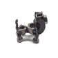Scrap Metal Short Eared Dog Figurine, Steel Canine, Nuts and Bolts