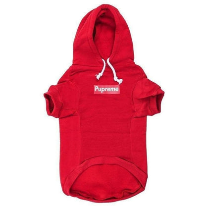 Pupreme Box Logo Hoodie | Dog Clothing