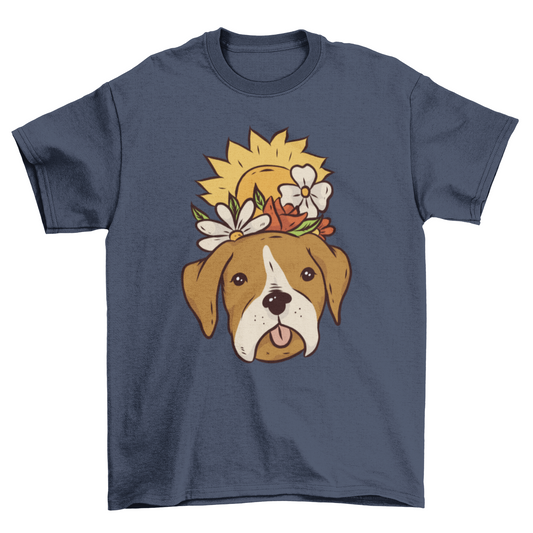 Floral Dog T-Shirt