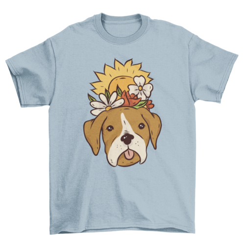 Floral Dog T-Shirt