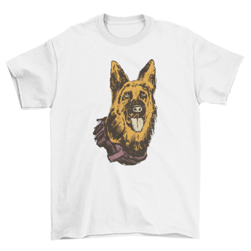 K-9 dog t-shirt design