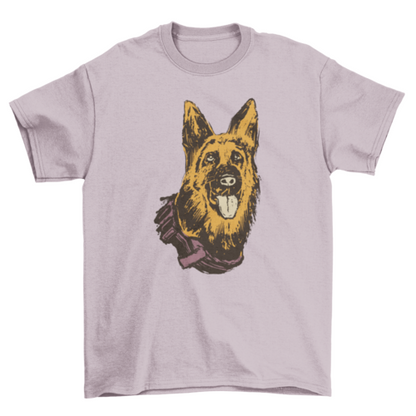 K-9 dog t-shirt design