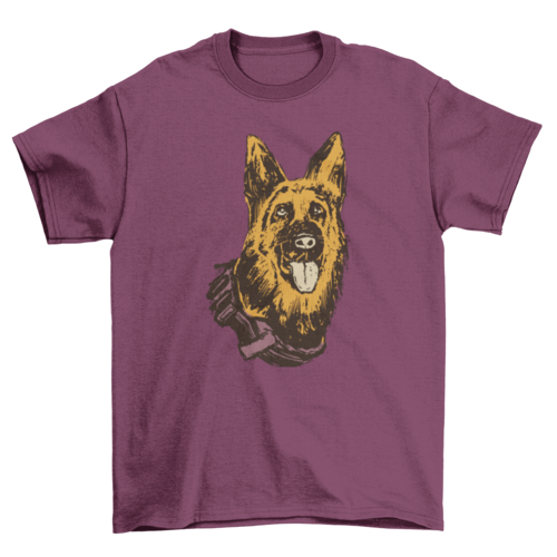 K-9 dog t-shirt design