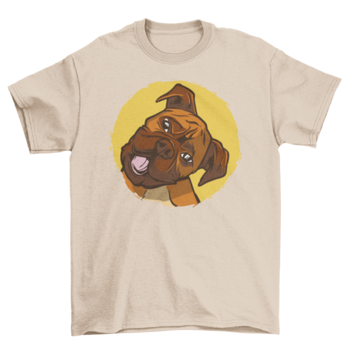 Cute boxer dog animal t-shirt