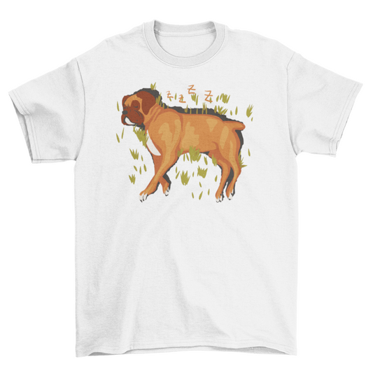 Boxer dog laying t-shirt