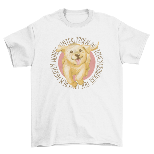 Happy Golden Retriever puppy t-shirt