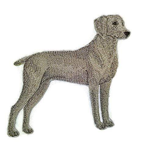 Custom Dog Portraits[Weimaraner] Embroidered Iron On/Sew Patch [5." x