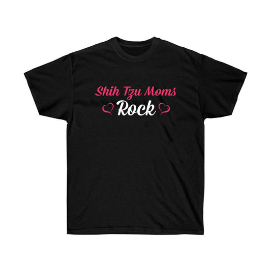 Shih Tzu Moms Rock Dogs Lover T-Shirt