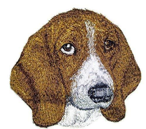 Dog Faces[ Basset Hound Dog Face] Embroidery Iron On/Sew Patch [3.83"