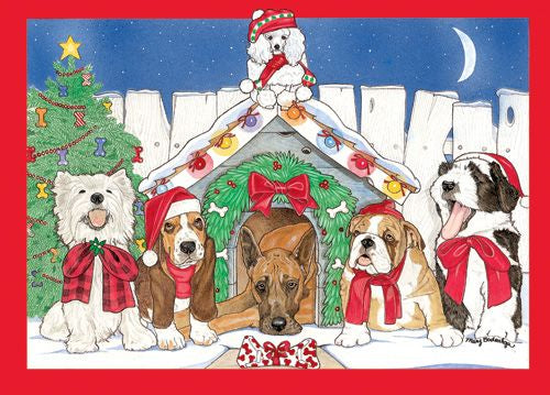 Pipsqueak Productions C991 Mix Dog  Holiday Boxed Cards