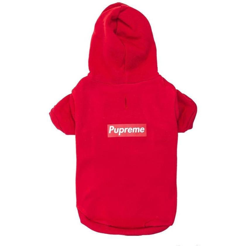 Pupreme Box Logo Hoodie | Dog Clothing