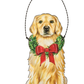 Christmas Dog Wooden Ornaments- Various Breeds